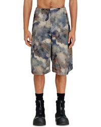 DIESEL - Fluid Bermuda Shorts With All-Over Camo Print - Lyst
