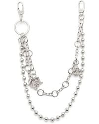 DIESEL - Metal Charm With Chains And Pendants - Lyst