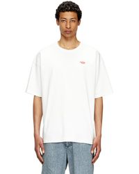DIESEL - Camiseta Con Logotipo Oval D Rojo - Lyst