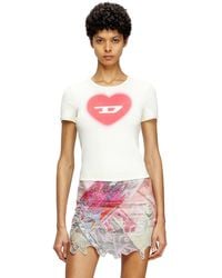 DIESEL - Sudadera Con Corazón D En Acuarela - Lyst