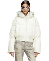 DIESEL - Hooded Down Jacket - Lyst