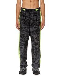 DIESEL - Woven Track Pants With Cloudy Print - Lyst