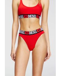 DIESEL - 3-Pack Thongs With Logo Waist - Lyst