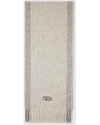 DIESEL - Wool-Blend Scarf With Contrast Stripes - Lyst