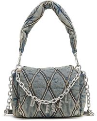 DIESEL - デニムキルティングショルダーバッグS - Lyst