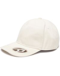 DIESEL - Baseball Cap With Oval D Plaque - Lyst