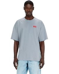 DIESEL - Cotton T-Shirt With Biscotto Print - Lyst