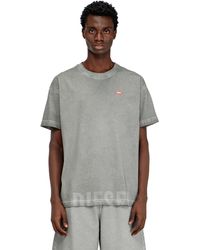 DIESEL - Crew Neck Cotton T-Shirt With Print - Lyst