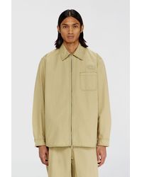 DIESEL - Ripstop Shirt With Zip Closure - Lyst