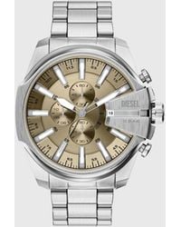 DIESEL - Mega Chief Slim Chronograph Stainless Steel Watch - Lyst