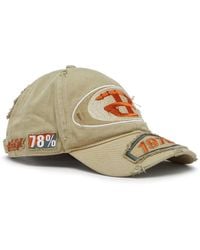 DIESEL - Baseball Cap With Embroidered Patches - Lyst