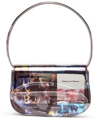 DIESEL - 1Dr-Iconic Shoulder Bag With Livestream Print - Lyst