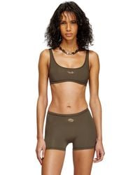 DIESEL - Sujetador Deportivo Con Logotipo Recortado - Lyst