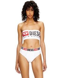 DIESEL - Bandeau Bra With Logo - Lyst