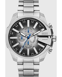 DIESEL - Mega Chief Slim Stainless Steel Watch - Lyst