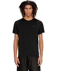 DIESEL - Fluid T-Shirt With Micro Embroidery - Lyst