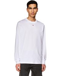 DIESEL - Long-sleeve T-shirt With Logo Patch - Lyst