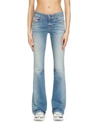 DIESEL - Bootcut Jeans Low Waist 1969 D-Ebbey, Light, Zip Fly - Lyst