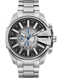 DIESEL - Montre Mega Chief Slim en acier inoxydable - Lyst