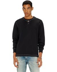 DIESEL - Cotton Long-Sleeve T-Shirt With Oval D - Lyst