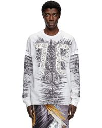 DIESEL - Langarm-T-Shirt Mit 78-Print - Lyst