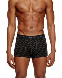 DIESEL - 3-pack Boxer Briefs With Stylised Logo - Lyst