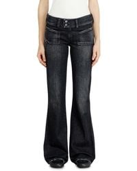 DIESEL - Bootcut Jeans Low Waist D-Hush, /Dark, Zip Fly - Lyst