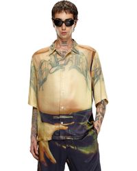 DIESEL - Viscose Shirt With All-Over Print - Lyst