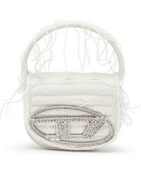 DIESEL - 1dr Xs-iconic Mini Bag In Canvas And Leather - Lyst