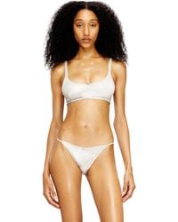 DIESEL - Ribbed Bikini Top With Camo Print - Lyst