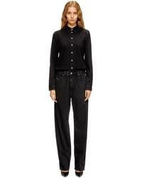 DIESEL - Denim Jumpsuit With Shirt Collar - Lyst