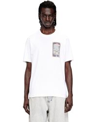 DIESEL - Regular Cotton T-Shirt With Digital Print - Lyst