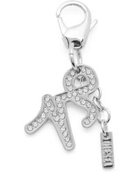 DIESEL - Metal Capricorn Charm With Rhinestones - Lyst