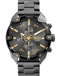 DIESEL - Spiked Two-Tone Stainless Steel Watch - Lyst