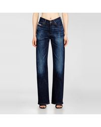 DIESEL - Regular Jeans High Waist 1971 D-Sent, Dark, Button Fly - Lyst