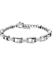 DIESEL - Stainless Steel Chain Bracelet - Lyst