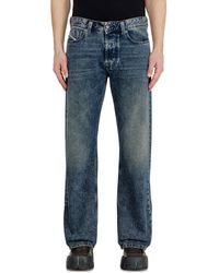 DIESEL - Relaxed Jeans Regular Waist 1980 D-Eeper, Dark, Button Fly - Lyst