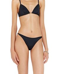 DIESEL - Nylon Thong With Metal Oval D Detail - Lyst