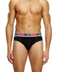 DIESEL - Three-Pack Of Solid-Colour Briefs - Lyst