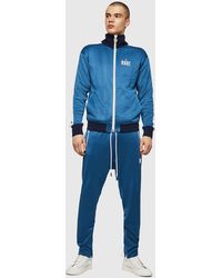 DIESEL S-elmar Printed Triacetate Zip-up Sweatshirt - Blue