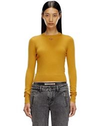 DIESEL - Wool And Cashmere Top - Lyst