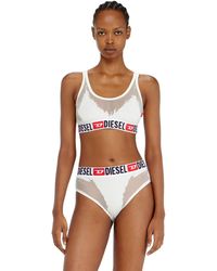 DIESEL - Bralette With Sheer Devoré Effect - Lyst