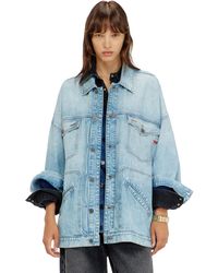 DIESEL - Oversized Denim Workwear Jacket - Lyst
