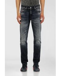 DIESEL - Slim Jeans Regular Waist 2019 D-Strukt, /Dark, Zip Fly - Lyst