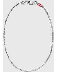 DIESEL - Stainless Steel Multi-Wear Chain Necklace - Lyst