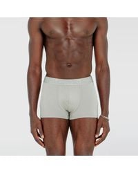 DIESEL - Three-Pack Of Stretch Cotton Boxer Briefs With Tonal Waistband - Lyst