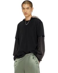 DIESEL - Cotton-Interlock T-Shirt With Logo Embroidery - Lyst