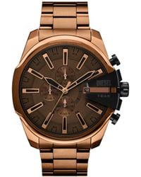 DIESEL - Mega Chief Slim Stainless Steel Watch - Lyst