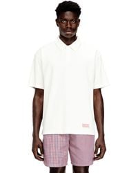 DIESEL - Towelling Cotton Polo Shirt - Lyst