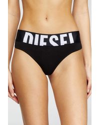 DIESEL - Three-Pack Thongs With Cut-Off Logo - Lyst